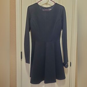 Lulu's Classic Black Long Sleeve Dress